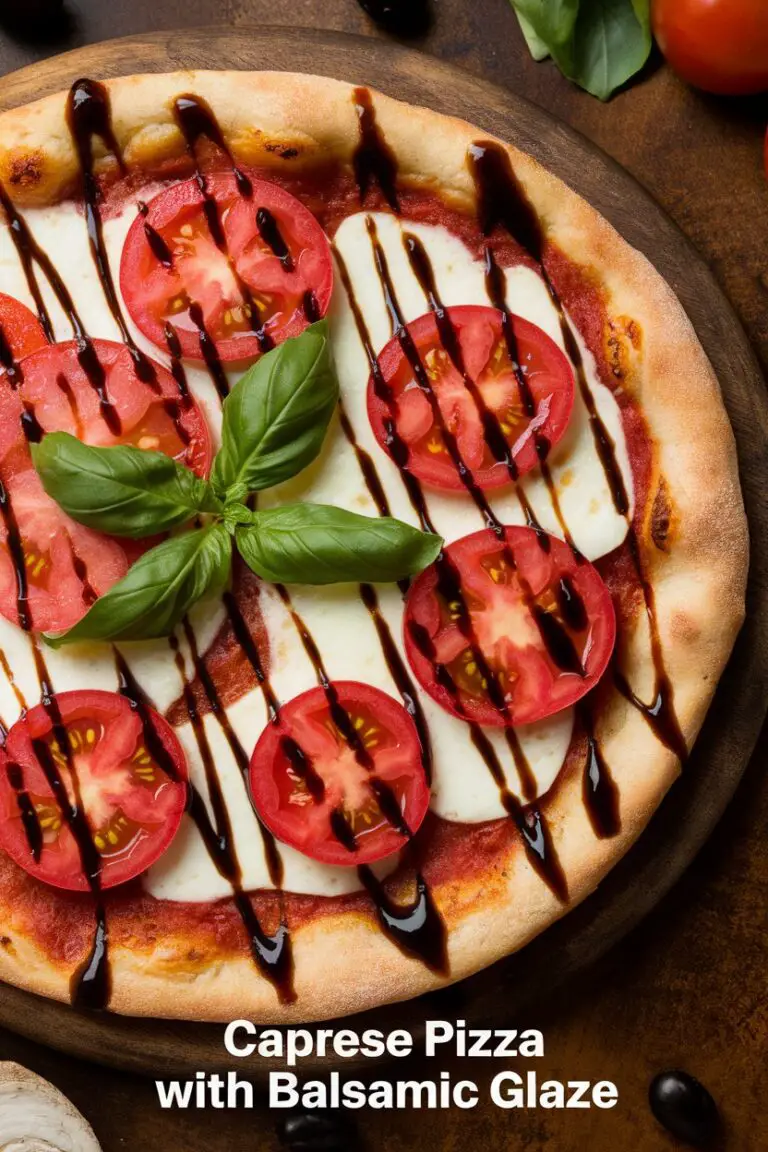 Caprese Pizza with Balsamic Glaze – RecipeIneed