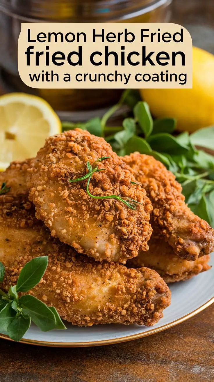 Lemon Herb Fried Chicken with a Crunchy Coating – RecipeIneed