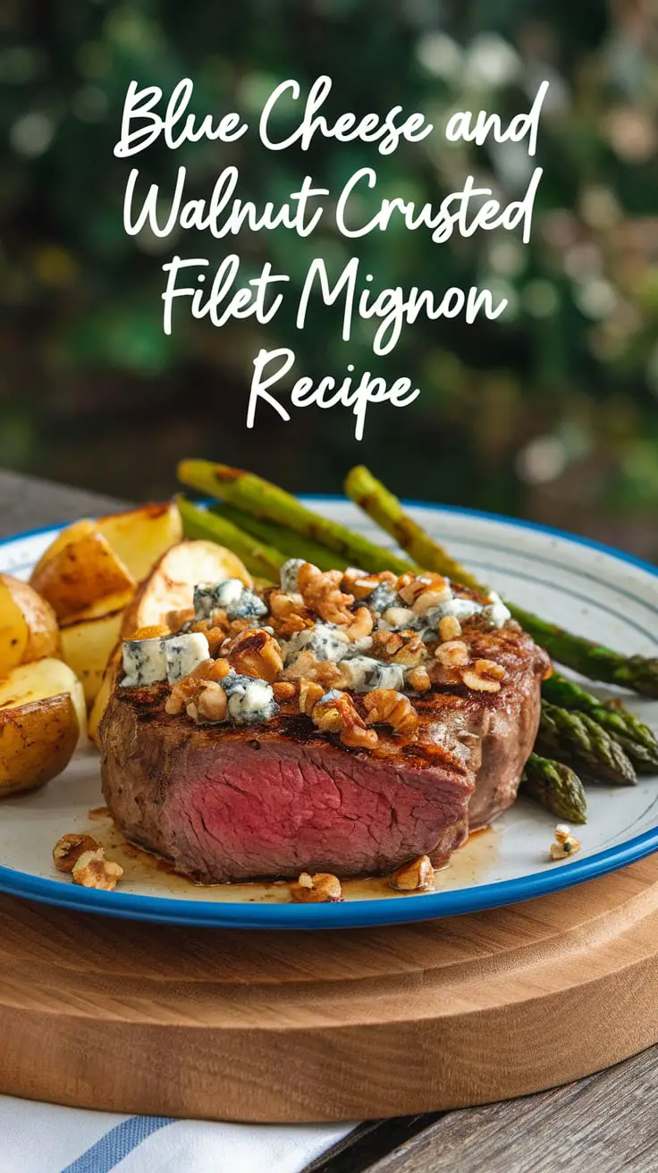 Blue Cheese and Walnut Crusted Filet Mignon Recipe – RecipeIneed