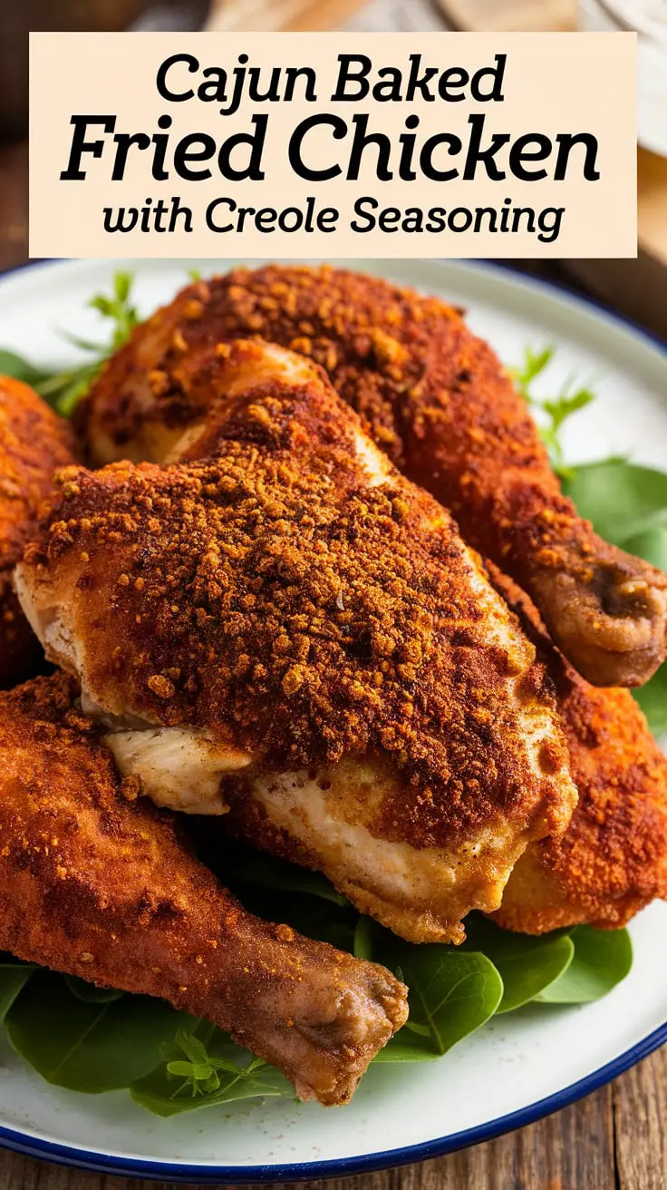 Cajun Baked Fried Chicken with Creole Seasoning – RecipeIneed