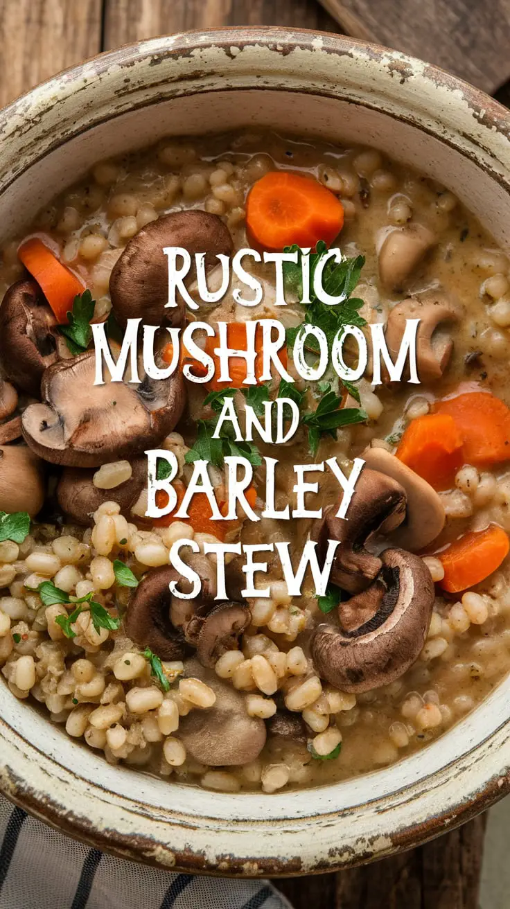 Rustic Mushroom and Barley Stew – RecipeIneed