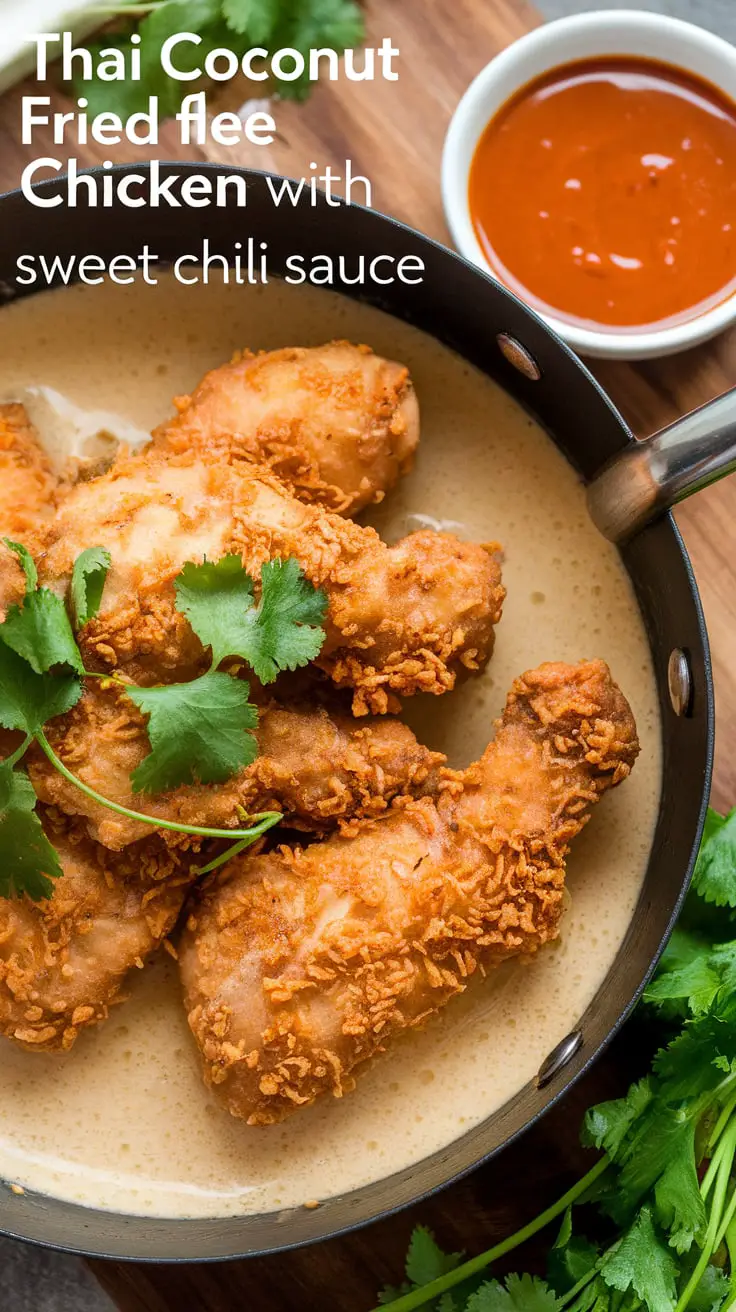 Thai Coconut Fried Chicken with Sweet Chili Sauce – RecipeIneed