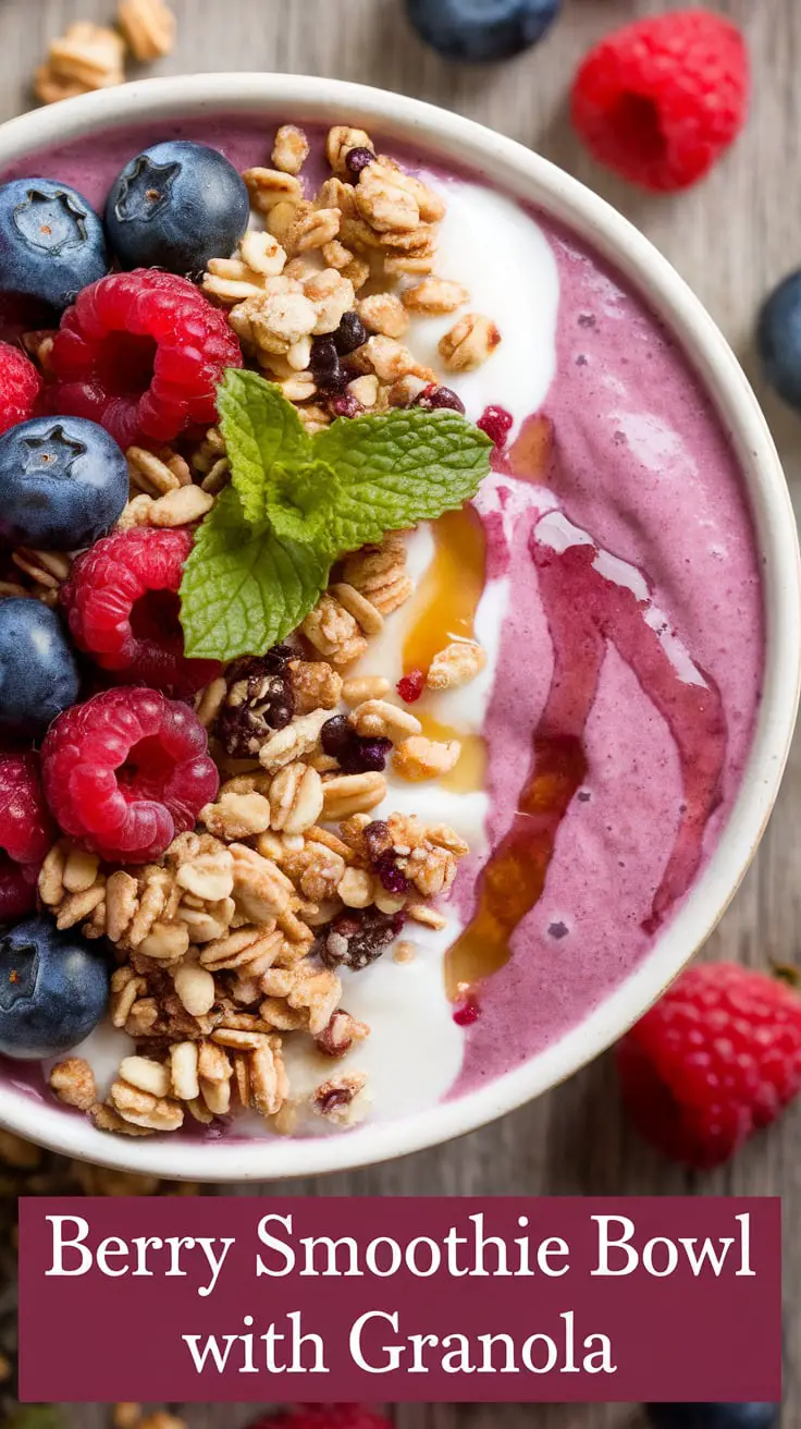 Berry Smoothie Bowl with Granola – RecipeIneed