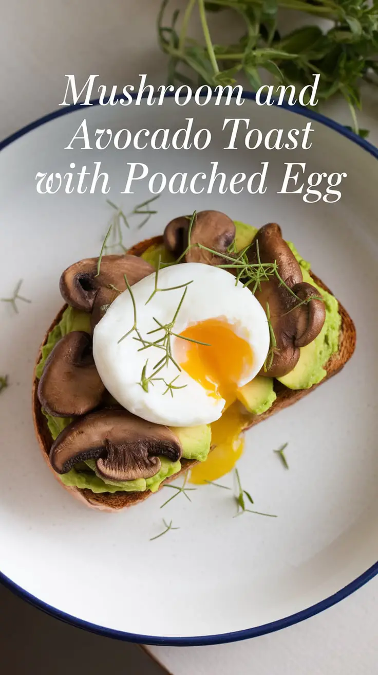 Mushroom and Avocado Toast with Poached Egg – RecipeIneed