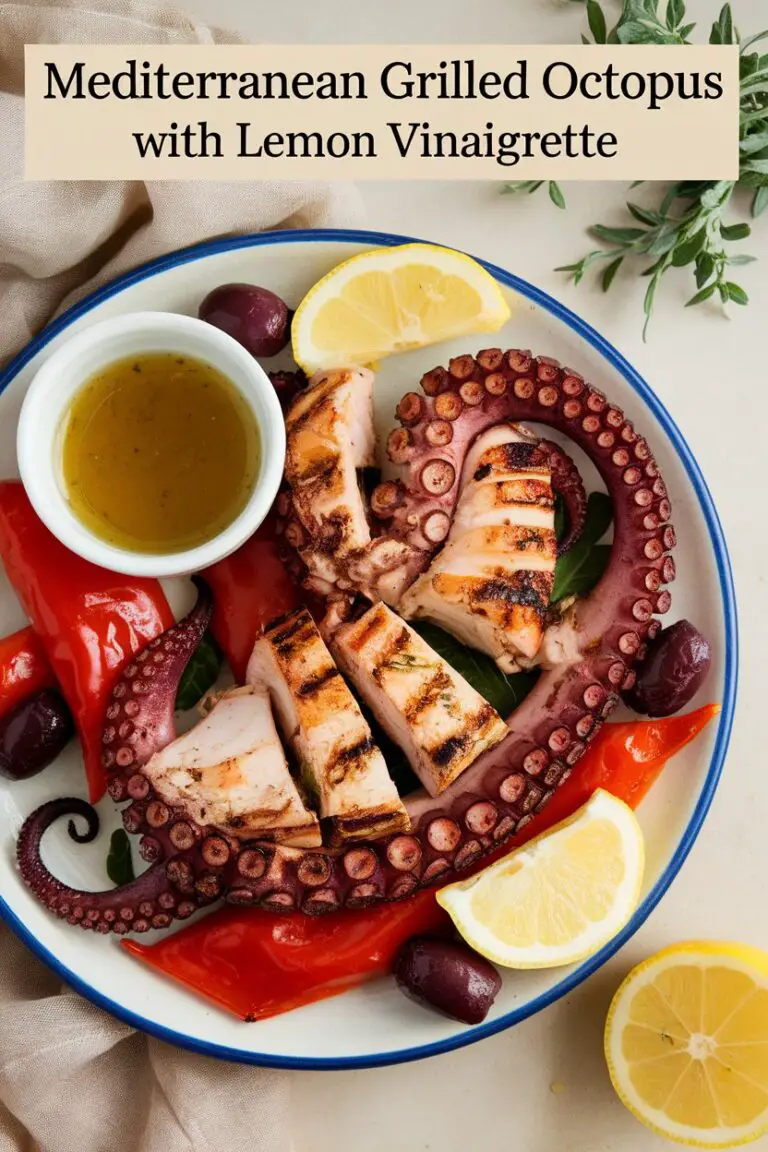 Mediterranean Grilled Octopus with Lemon Vinaigrette – RecipeIneed