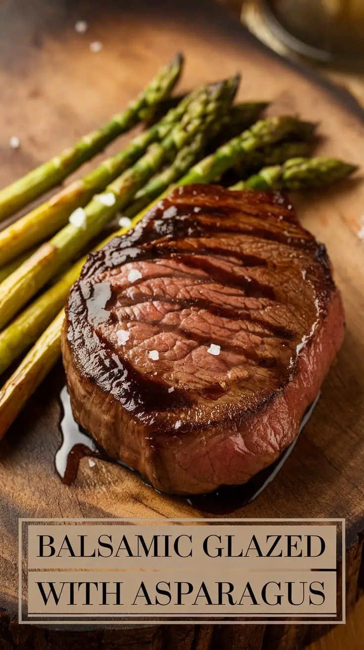 Balsamic Glazed Sirloin with Asparagus – RecipeIneed