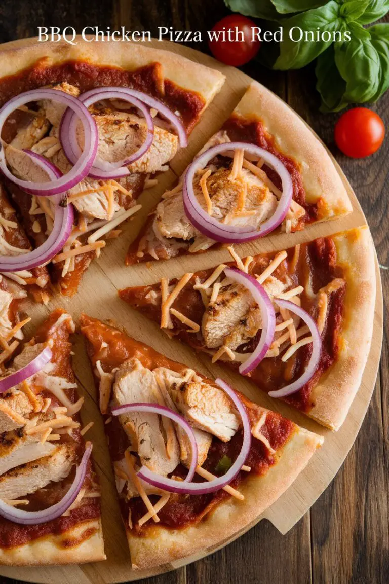 BBQ Chicken Pizza with Red Onions – RecipeIneed