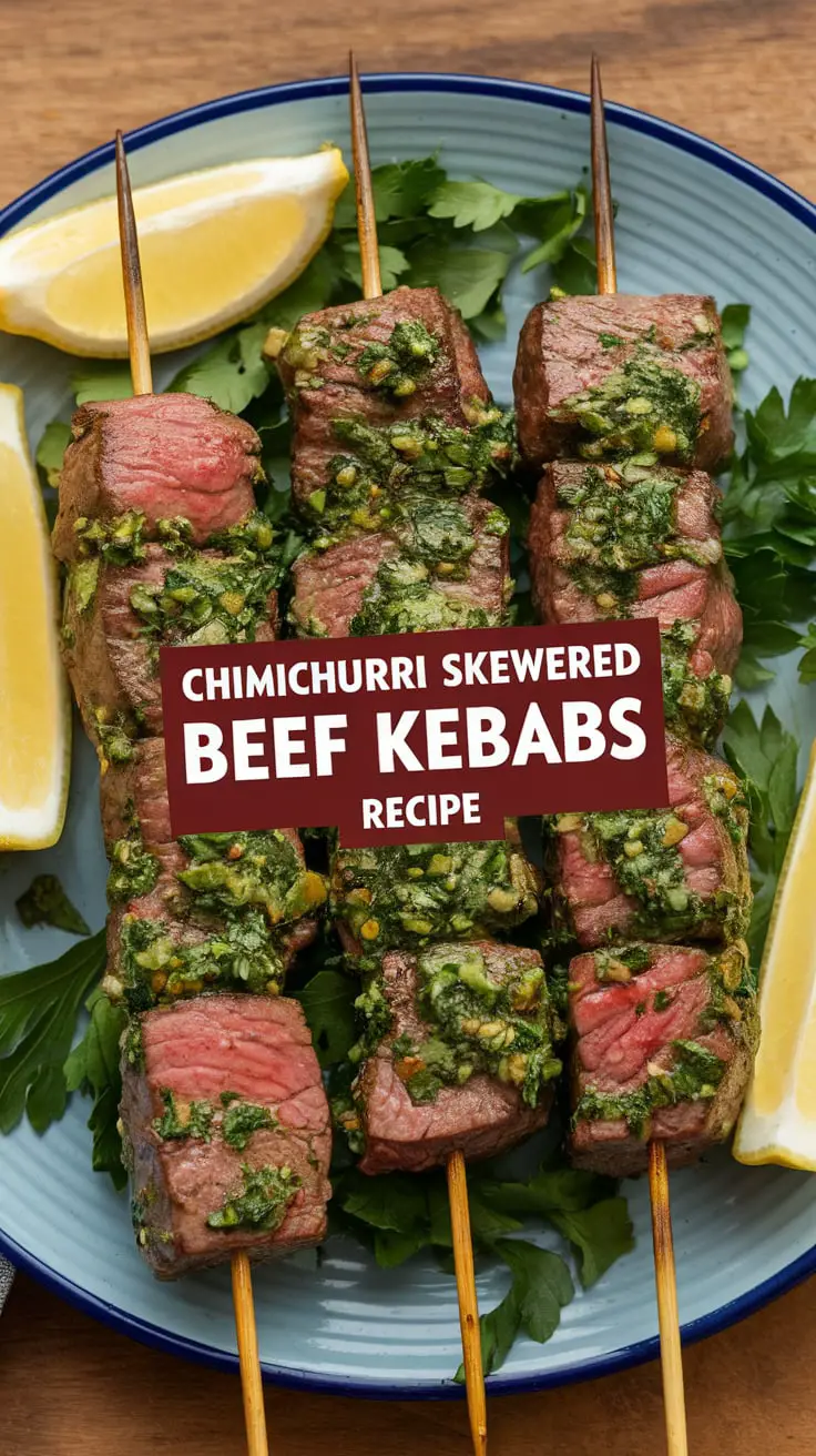 Chimichurri Skewered Beef Kebabs Recipe – RecipeIneed