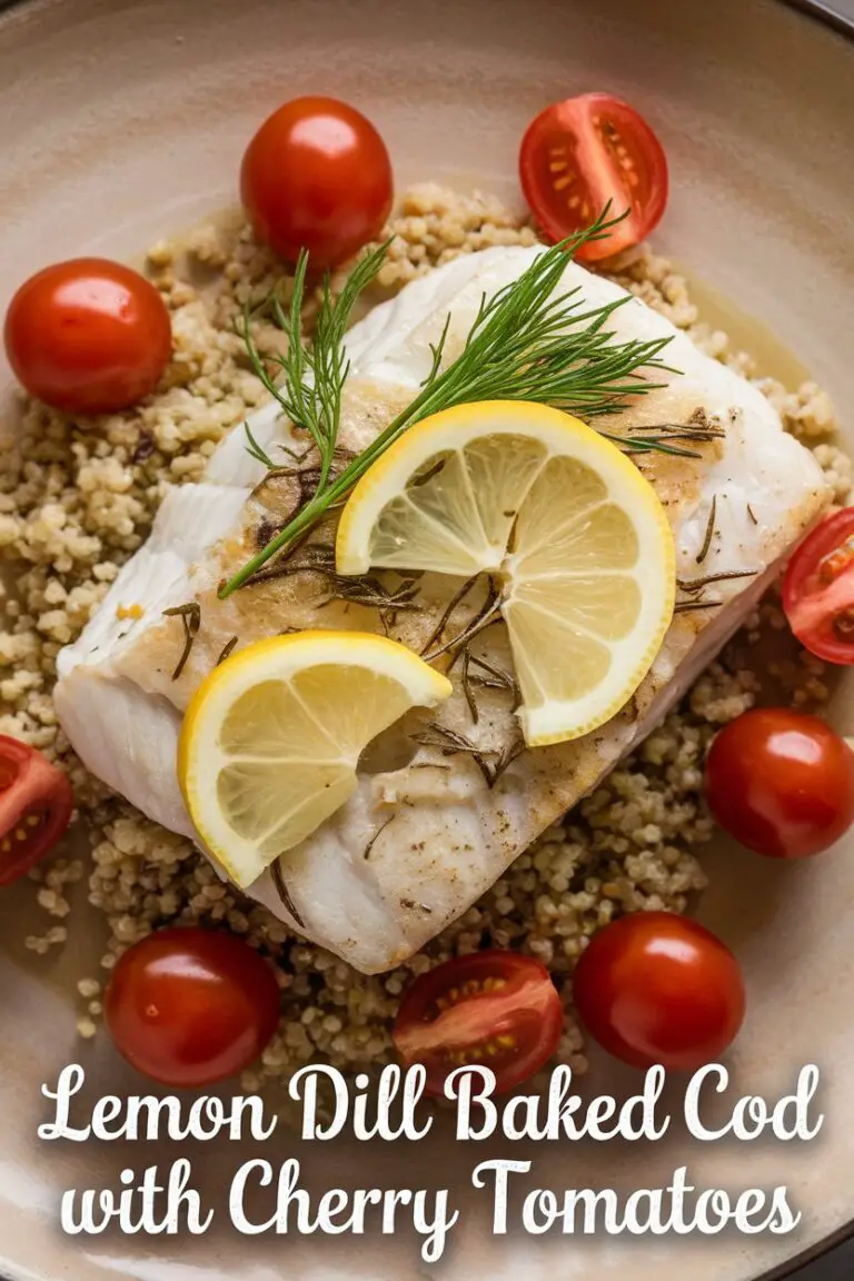 Lemon Dill Baked Cod with Cherry Tomatoes – RecipeIneed