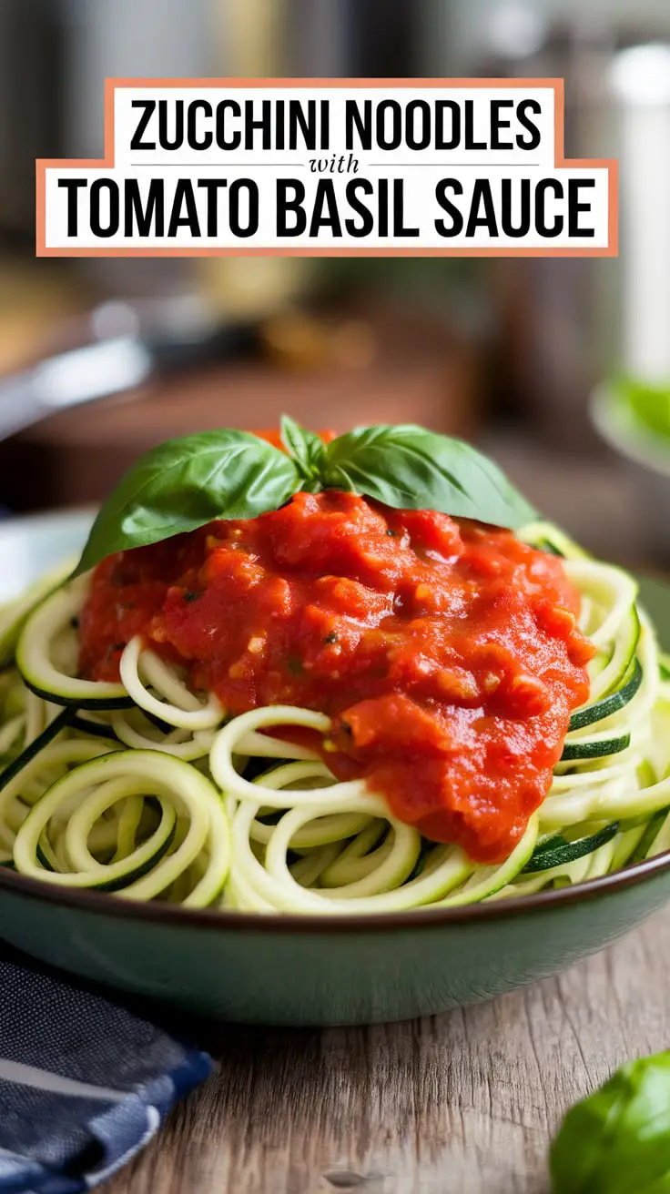 Zucchini Noodles with Tomato Basil Sauce – RecipeIneed