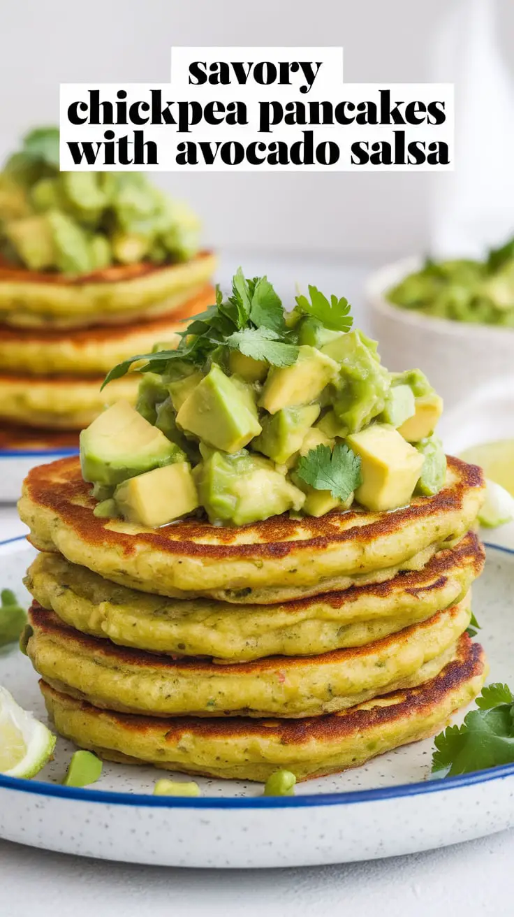 Savory Chickpea Pancakes with Avocado Salsa – RecipeIneed