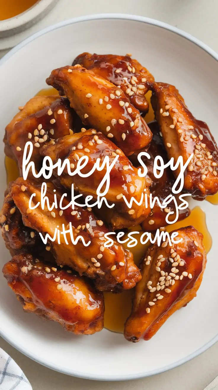 Honey Soy Chicken Wings with Sesame – RecipeIneed