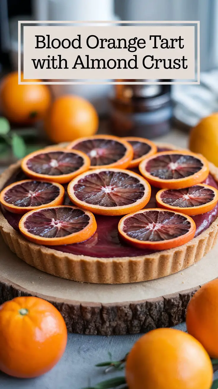 Blood Orange Tart with Almond Crust – RecipeIneed