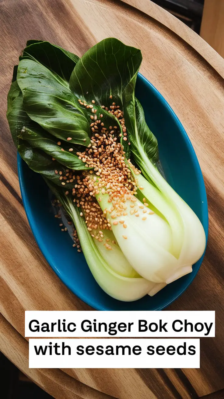 Garlic Ginger Bok Choy with Sesame Seeds – RecipeIneed