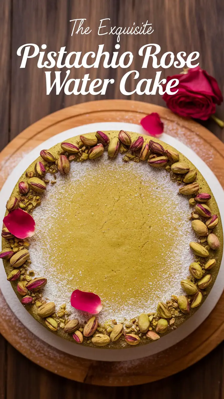 The Exquisite Pistachio Rose Water Cake – RecipeIneed