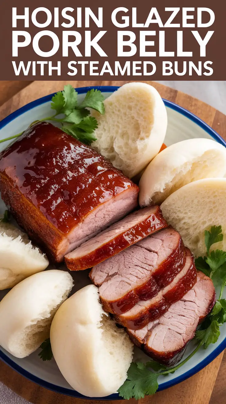 Hoisin Glazed Pork Belly with Steamed Buns – RecipeIneed