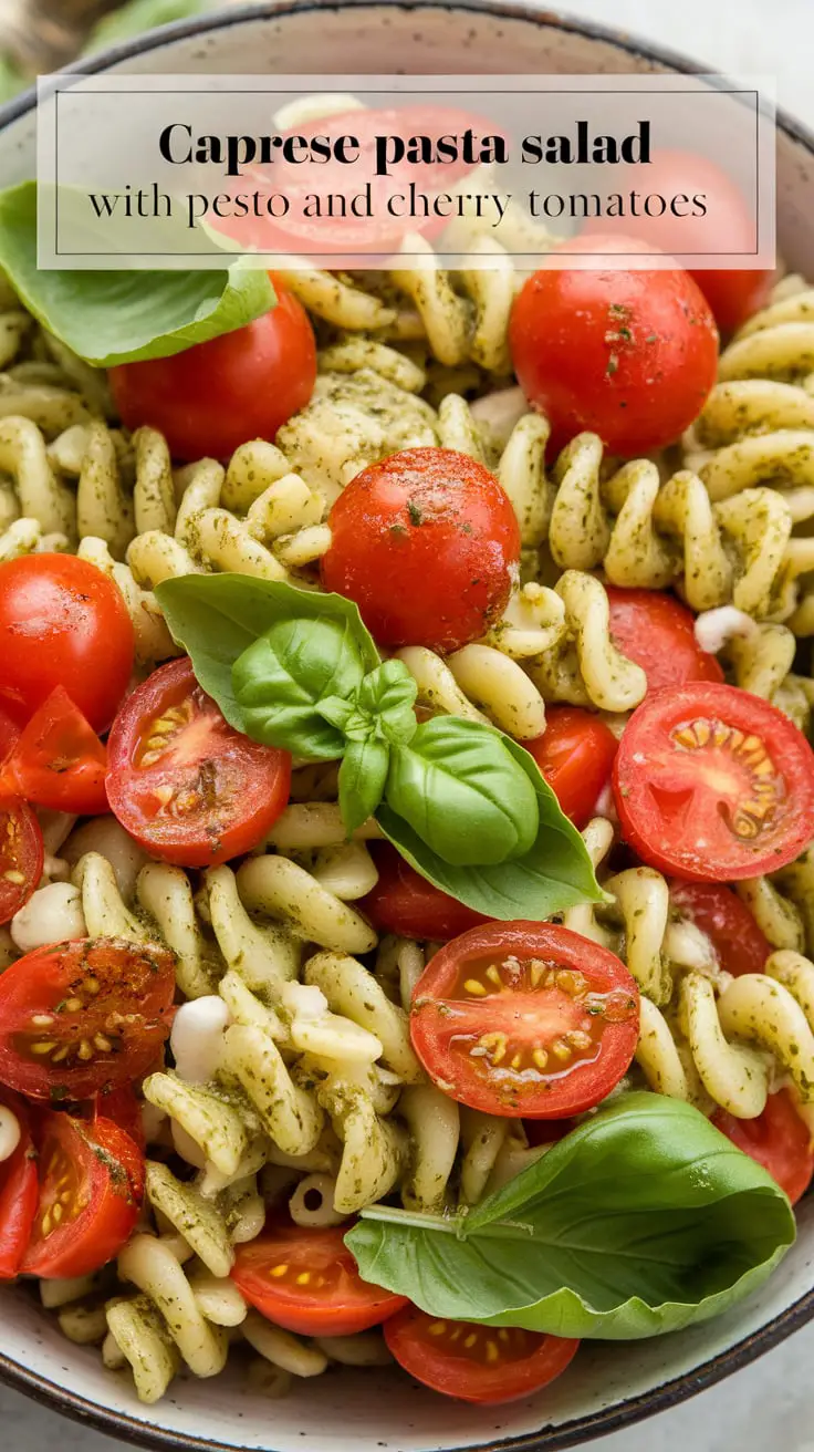 Caprese Pasta Salad with Pesto and Cherry Tomatoes – RecipeIneed