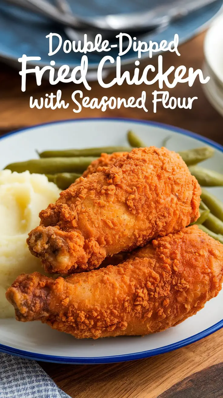 Double-Dipped Fried Chicken with Seasoned Flour – RecipeIneed